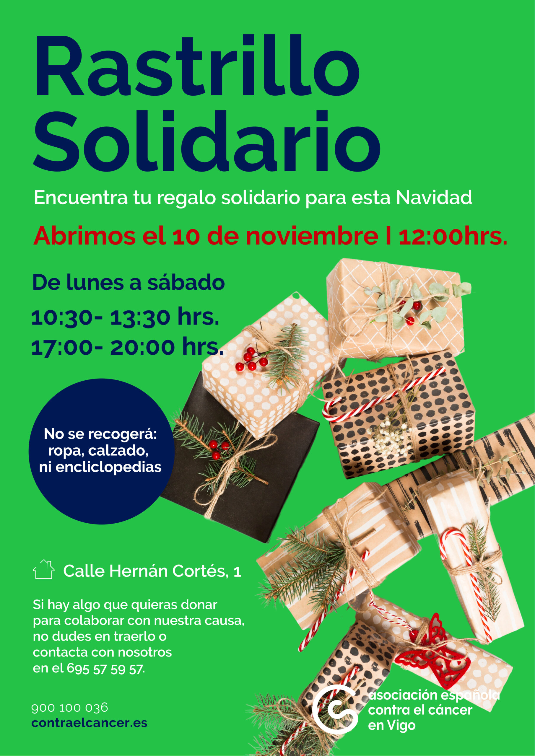 El Rastrillo Solidario de la Asociación Española Contra el Cáncer en Vigo ya tiene fecha de inauguración