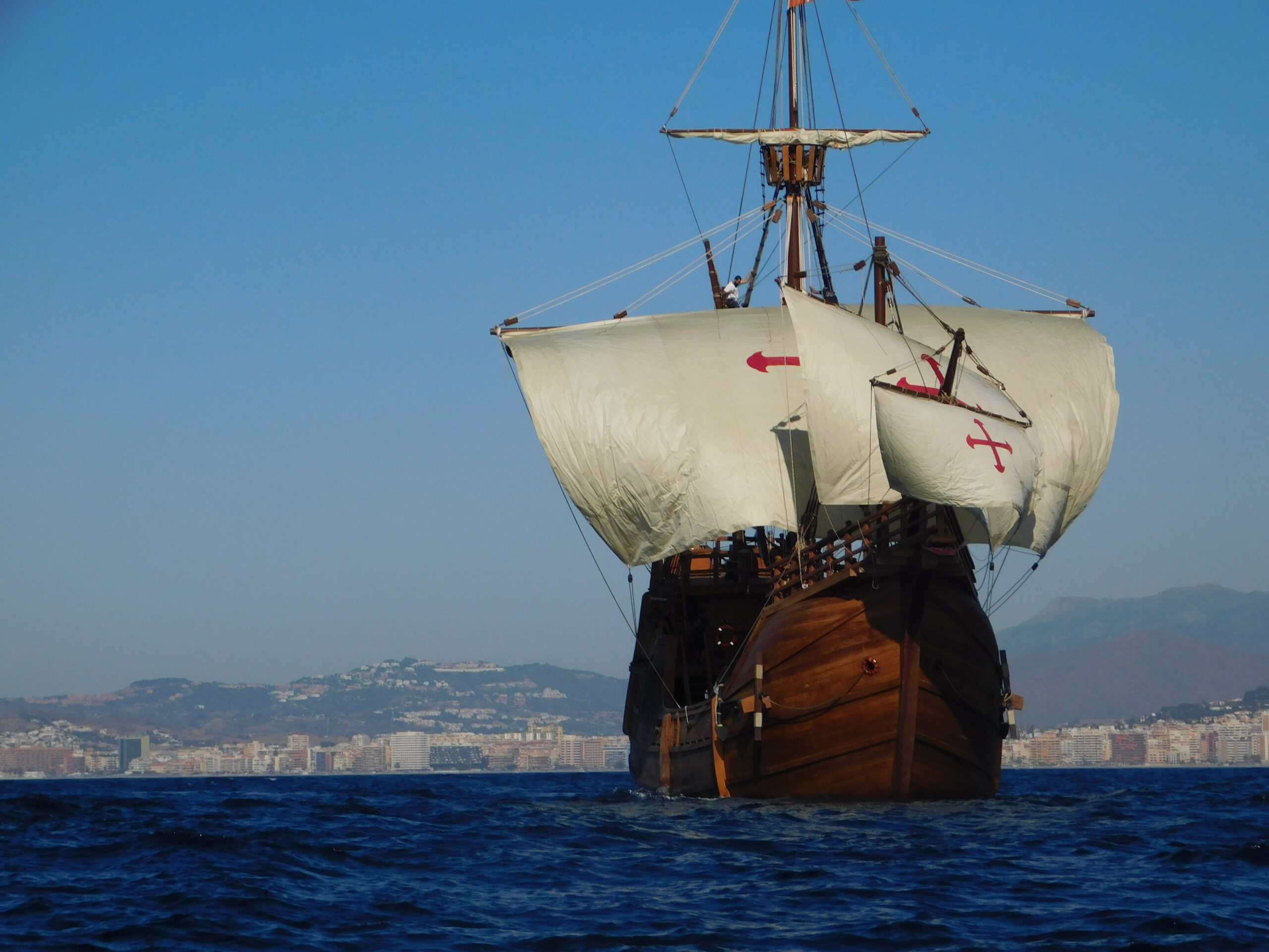 La réplica histórica de la Nao Santa María,en Vigo