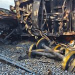 La retirada del tren descarrilado en As Neves interrumpirá varios días la línea ferroviaria entre Vigo y Ourense