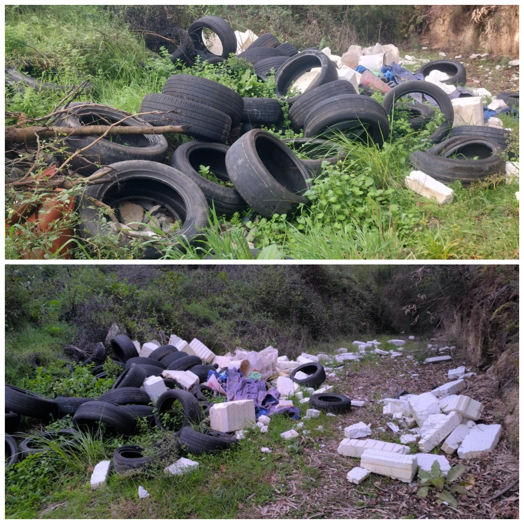 Lazoiro denuncia a existencia dun vertedoiro ilegal en Salvaterra