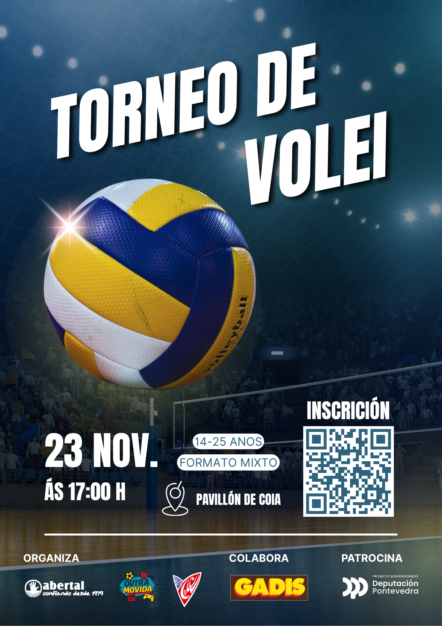 Torneo Xuvenil de Voleibol, este domingo no pavillón de Coia