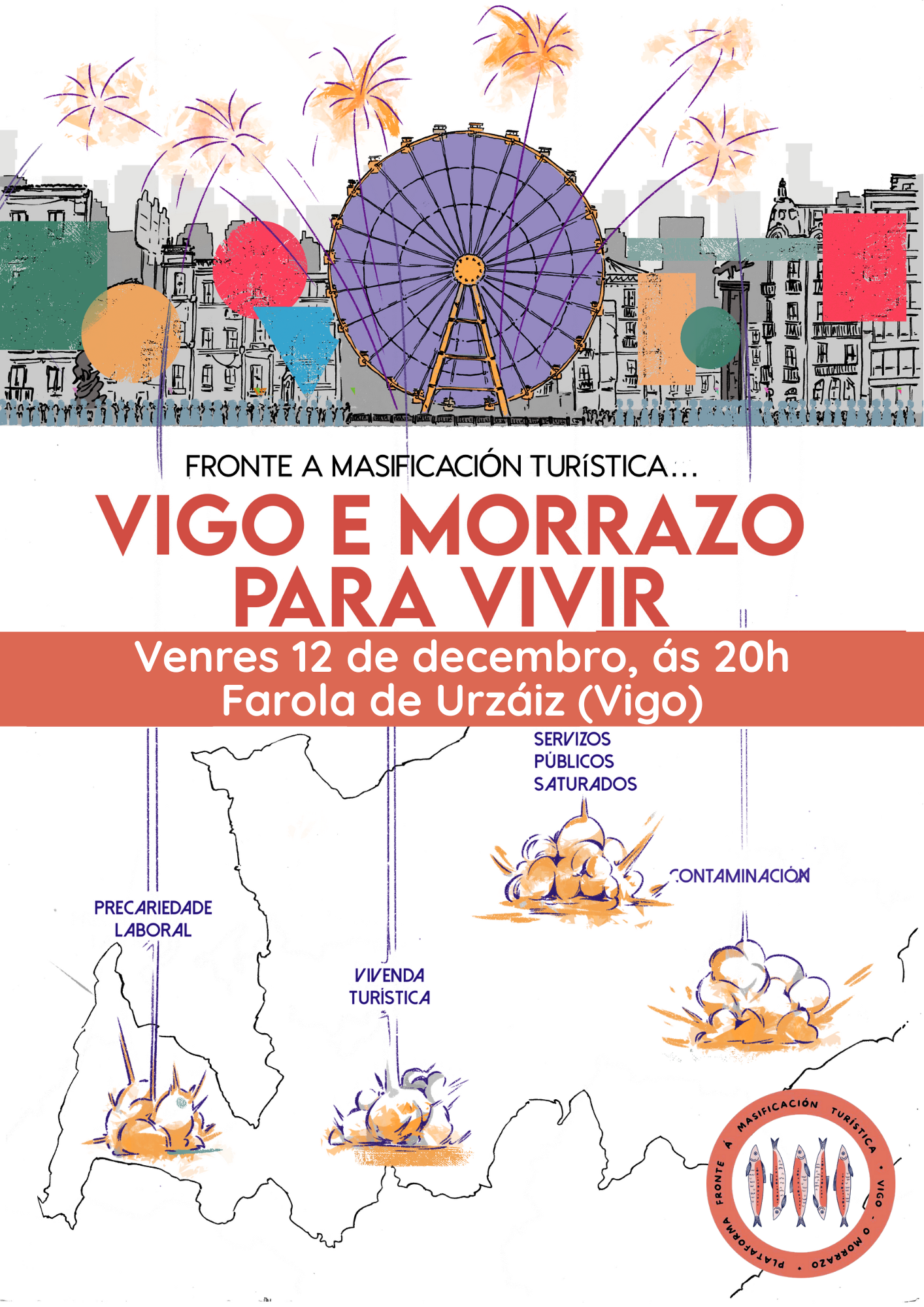 Concentración para denunciar los efectos de la "masificación" turística