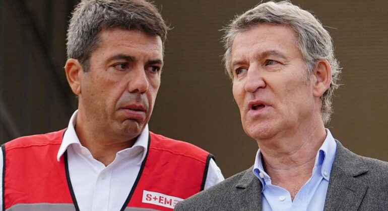 La jueza pide a Feijóo los mensajes que le envió a Mazón el día de la DANA