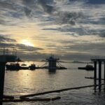 El Puerto inicia la instalación de las pasarelas de acceso al visor submarino de “Peiraos do Solpor”