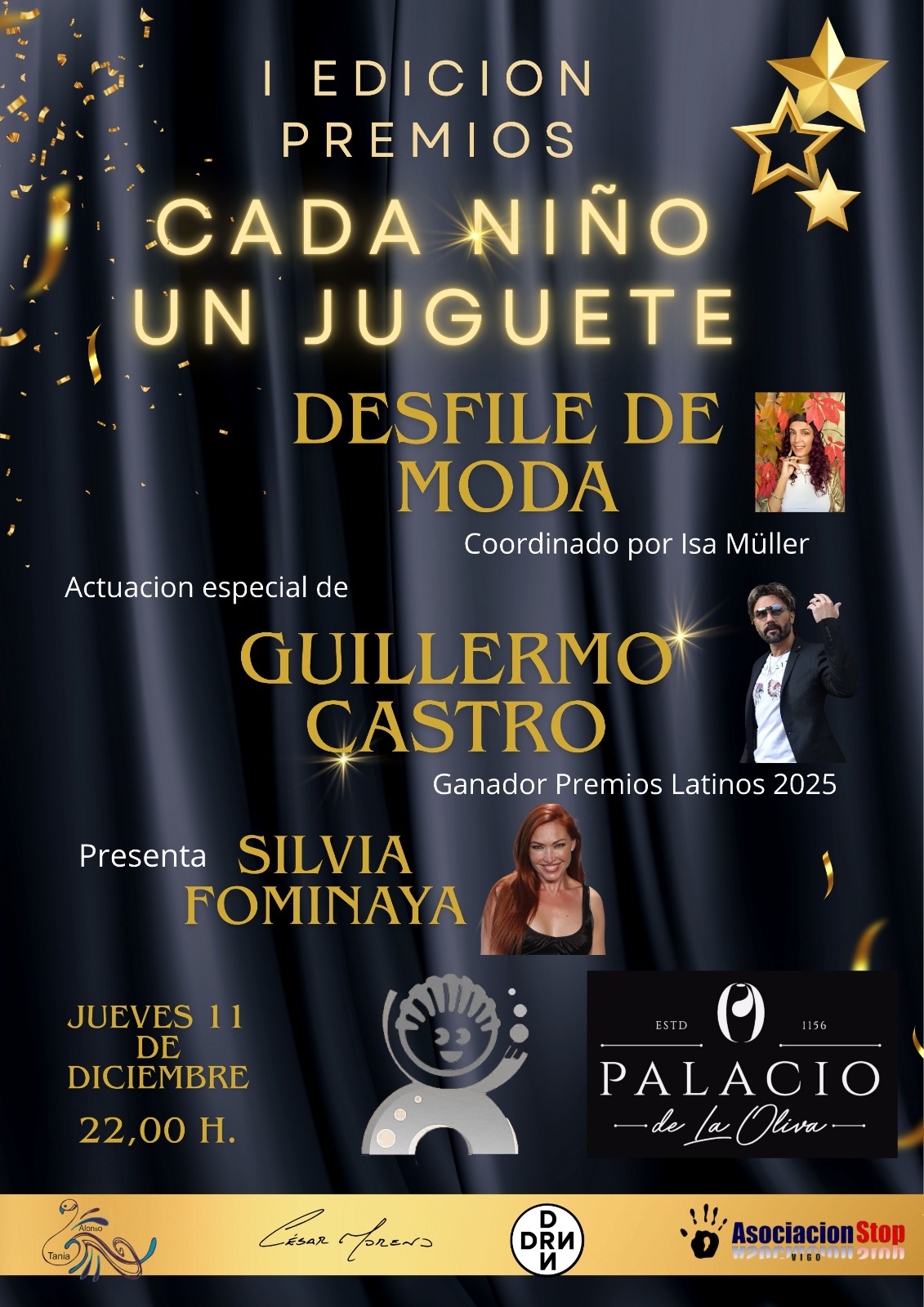 La 1ª Edición de los Premios "Cada Niño un Juguete", este jueves, con gala solidaria