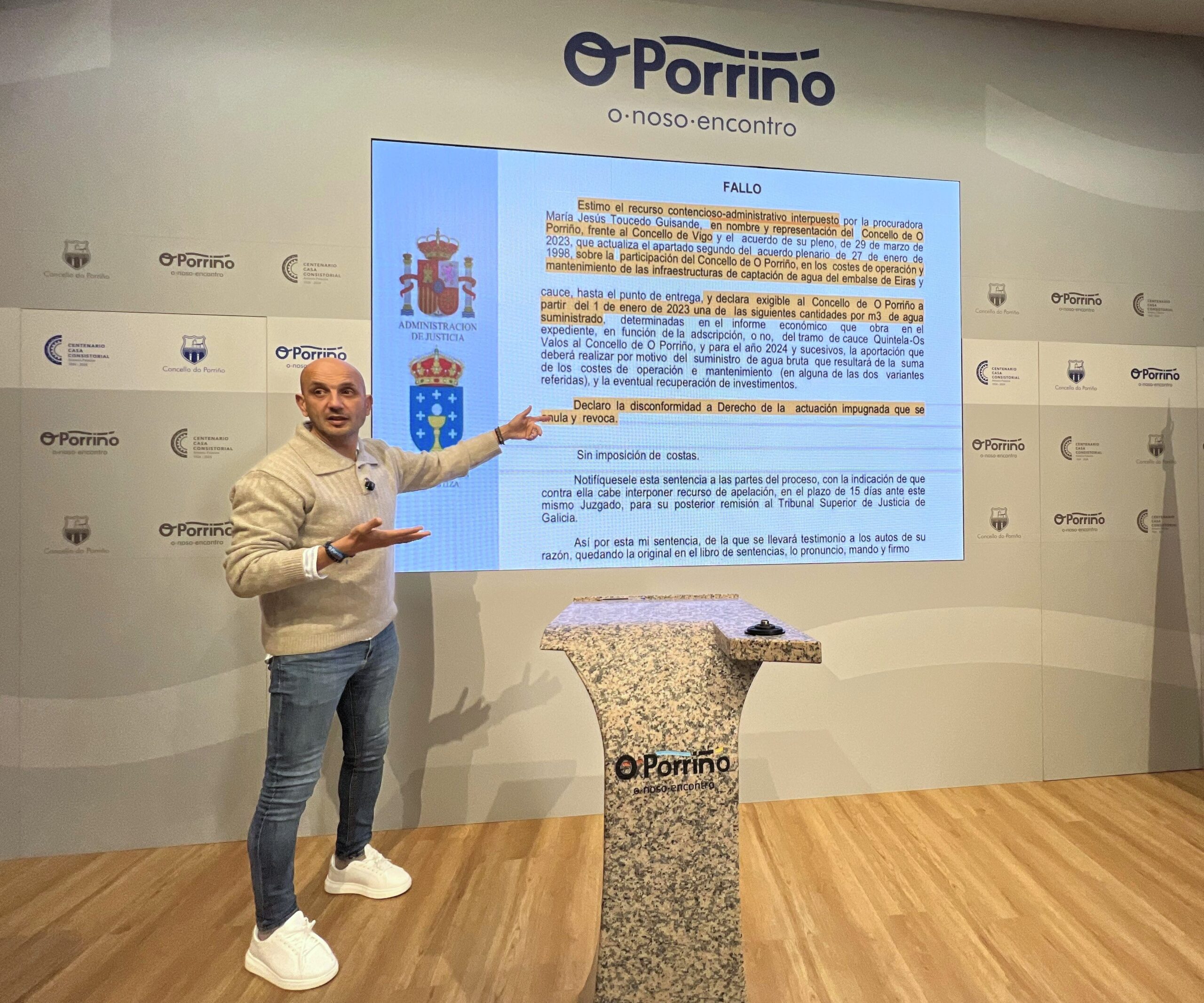 La Justicia anula los cobros de Vigo y da la razón a Porriño en el conflicto por el agua de Eiras