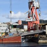 Botada en Vigo la nueva rampa Ro-Ro del Puerto de Santander