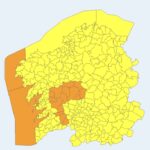 Alerta vermella este luns por choivas torrenciais: sen clases no interior de Pontevedra