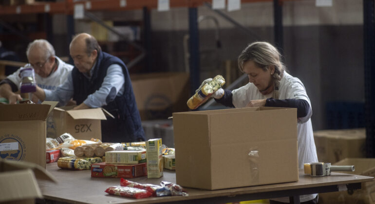 Aumenta el número de personas vulnerables: el Banco de Alimentos repartió 1,3 millones de kilos de comida en 2025