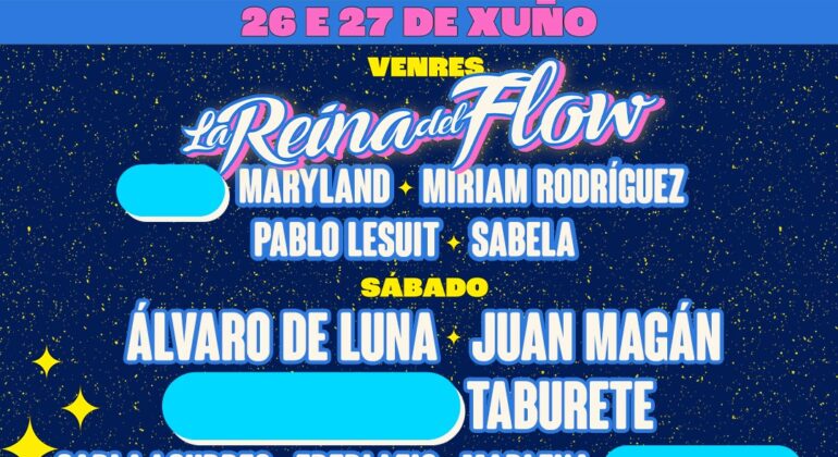 Maryland, Pablo Lesuit, Miriam Rodríguez, Carla Lourdes y Fredi Leis se suman al Galicia Fest