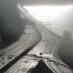 Borrasca Leonardo: el mar vuelve a cortar la PO-11 entre Pontevedra y Marín