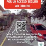 Las familias del CEIP Emilia Pardo Bazán reclaman al Concello un acceso escolar seguro en el Chouzo