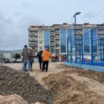 O Porriño avanza na cubrición das pistas de pádel e na renovación do polideportivo municipal
