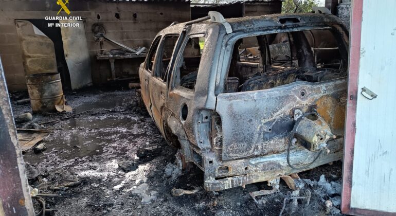 La Guardia Civil detiene a un hombre por un incendio que causó más de 150.000€ en daños