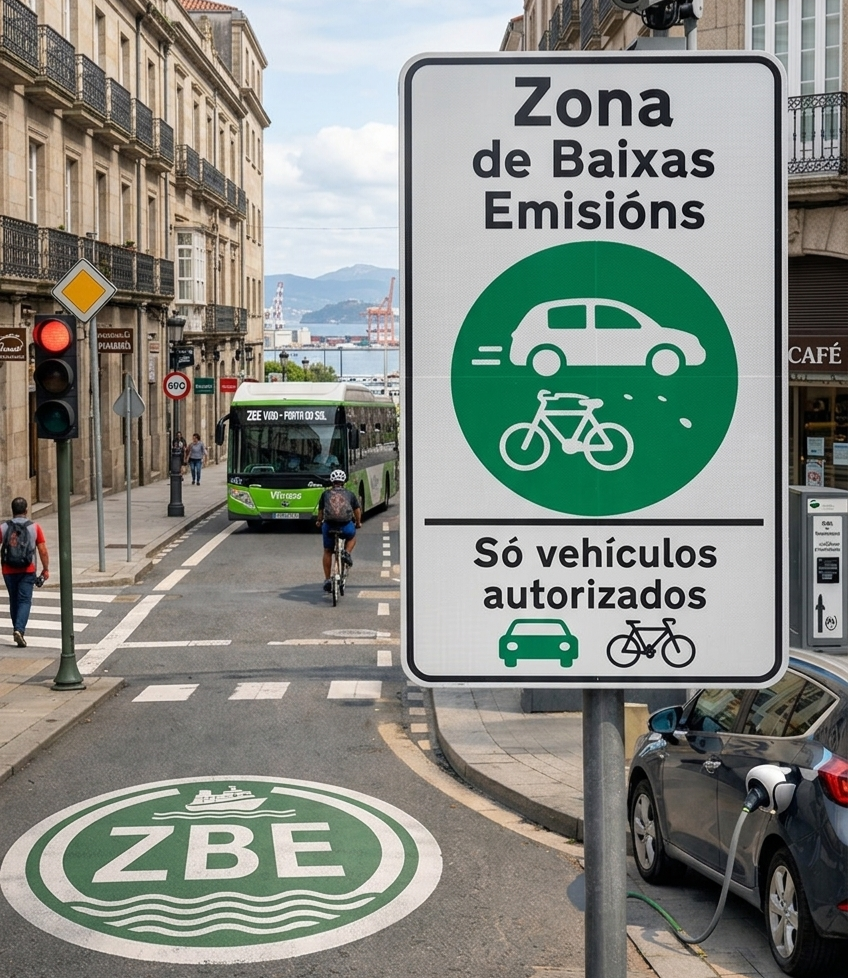 Vigo delimita sus Zonas de Bajas Emisiones: estos son los barrios y quién podrá acceder sin restricciones