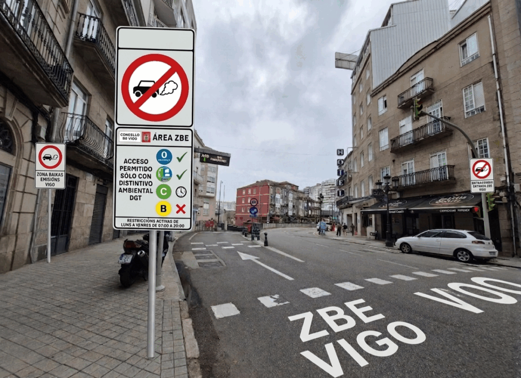 ¿Quién podrá seguir circulando por la Zona de Bajas Emisiones de Vigo?
