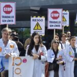 La huelga médica arranca en Vigo con cifras enfrentadas: del 27% oficial al 81% sindical