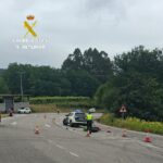Muere un motorista en una colisión con un turismo en Arbo