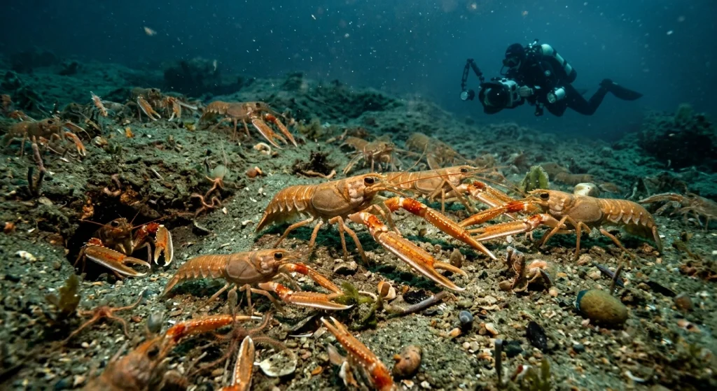 Cámaras submarinas para contar cigalas: así es la campaña científica que recorre la costa gallega