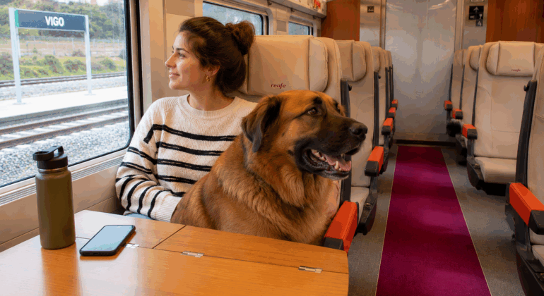 Desde el próximo martes, Renfe permitirá viajar con perros de hasta 40 kilos
