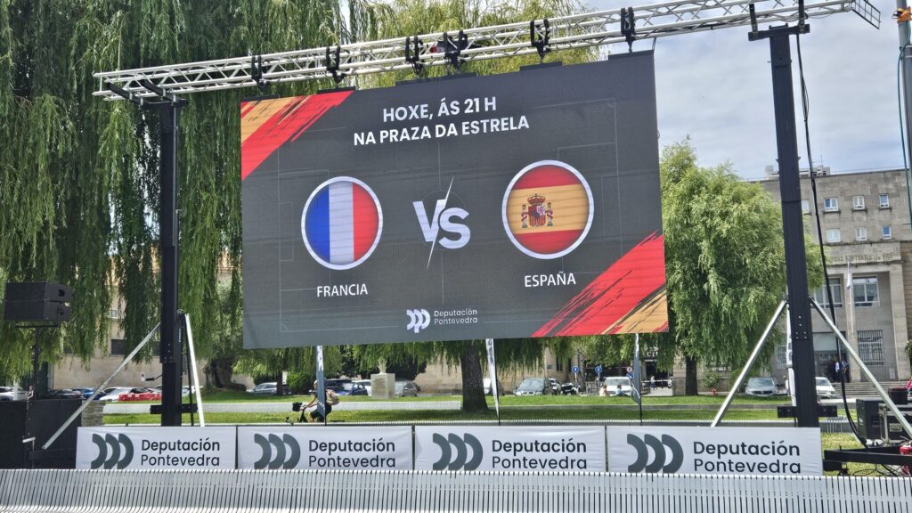 Fin del 'culebrón': habrá pantalla gigante en la Praza da Estrela para ver el España-Francia