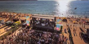 Todo listo en Nigrán para el 'Atlántica Beach Party', con Alvama Ice como cabeza de cartel