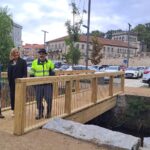 Redondela estrea unha pasarela sobre o río Maceiras para conectar Vilavella co centro a pé